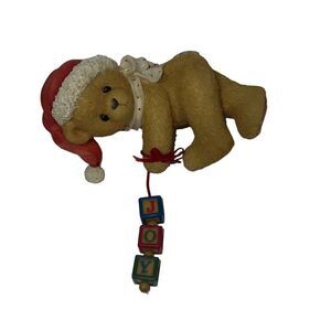Enesco Cherished Teddies Jolene Shelf Sitter Dangling Joy Blocks Christmas 1996